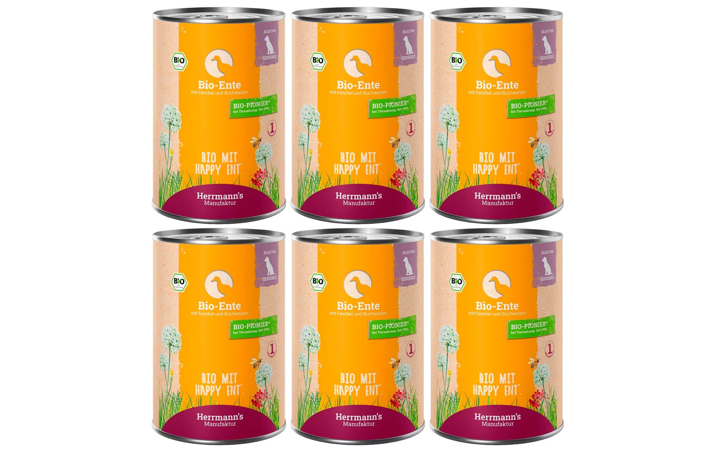 Herrmanns Dog Adult Sens. Bio Ente Fenchel