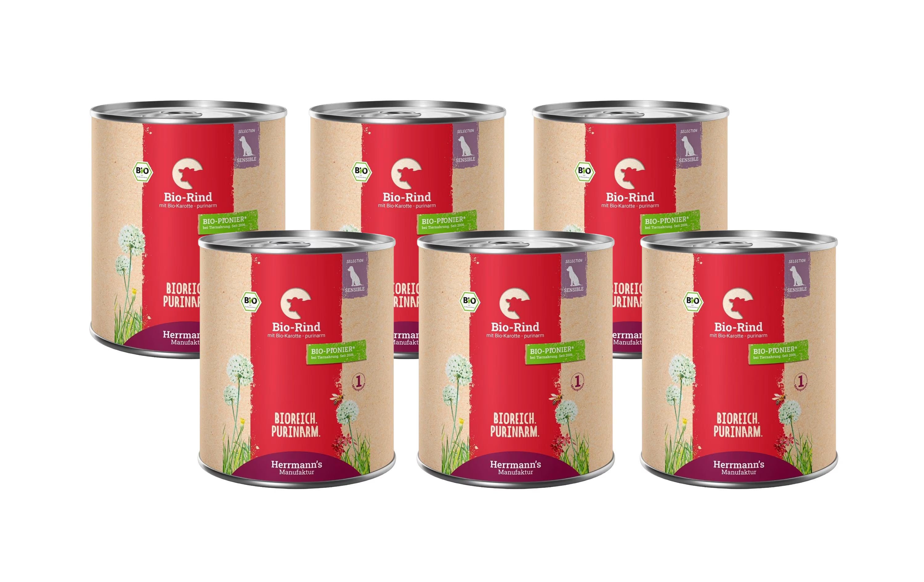 Herrmanns Dog Adult Sens. Bio Rind purinarm