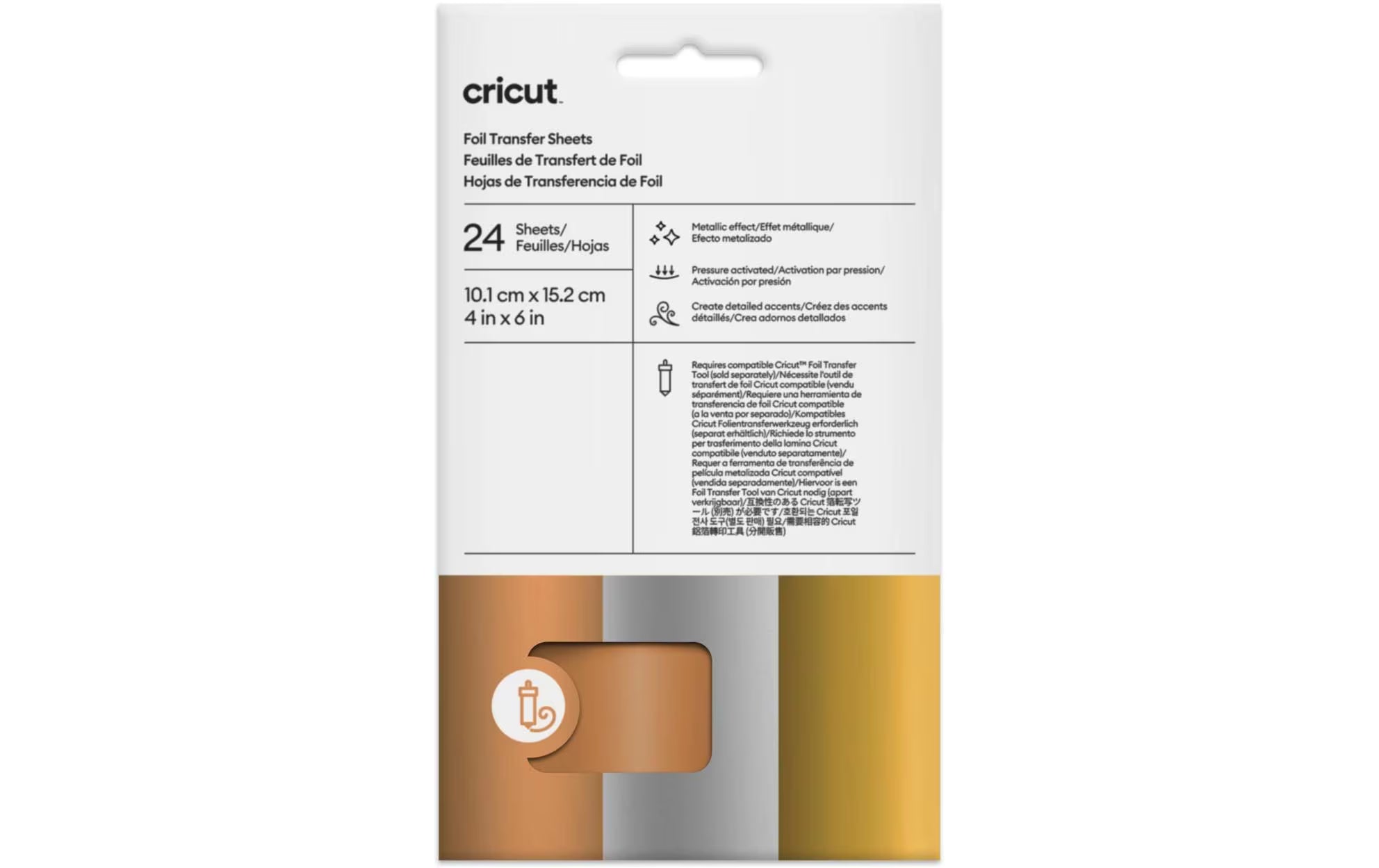 Cricut Transferfolien 10.1 x 15.2 cm Met