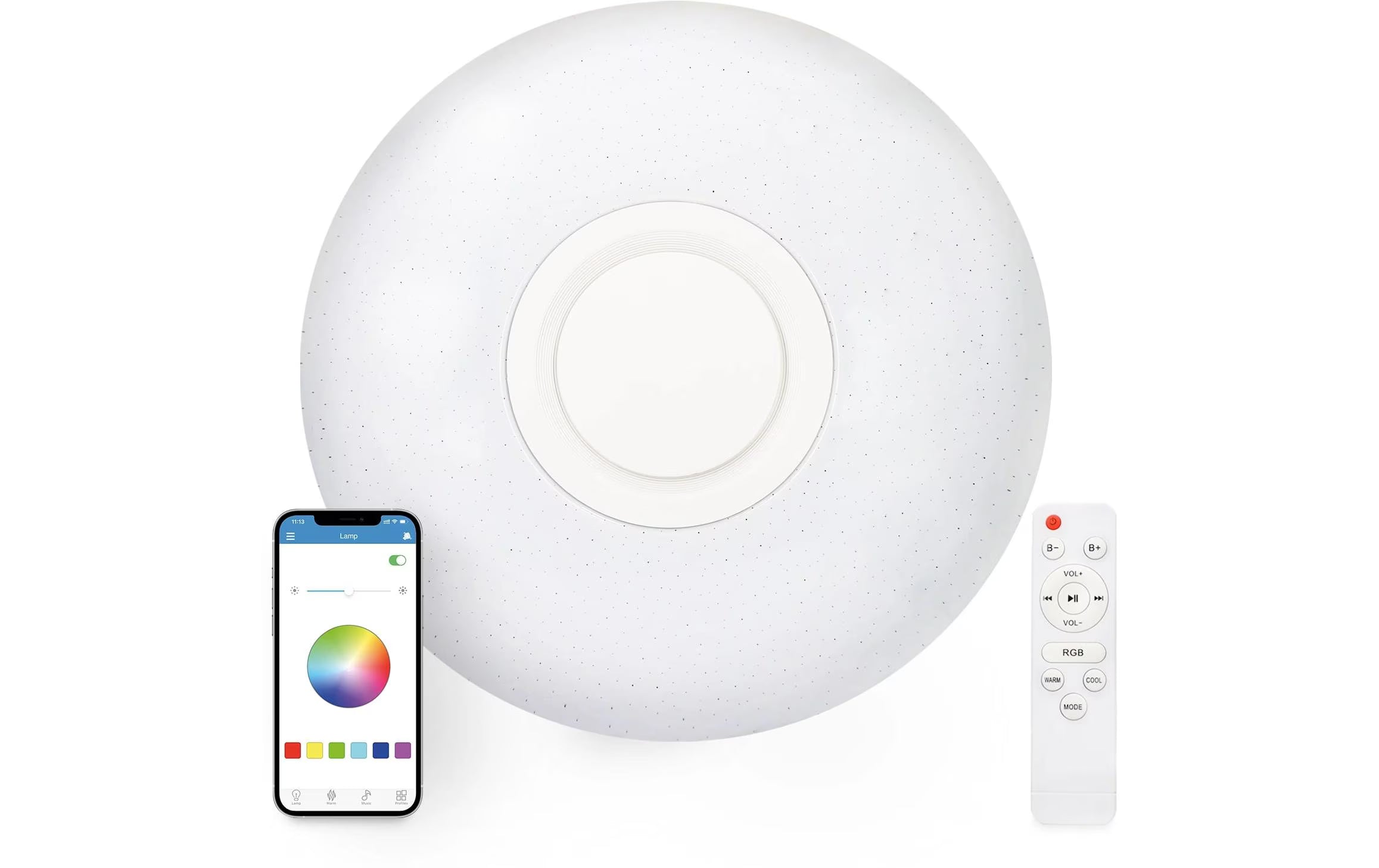 KSIX Rainbow LED ceiling
