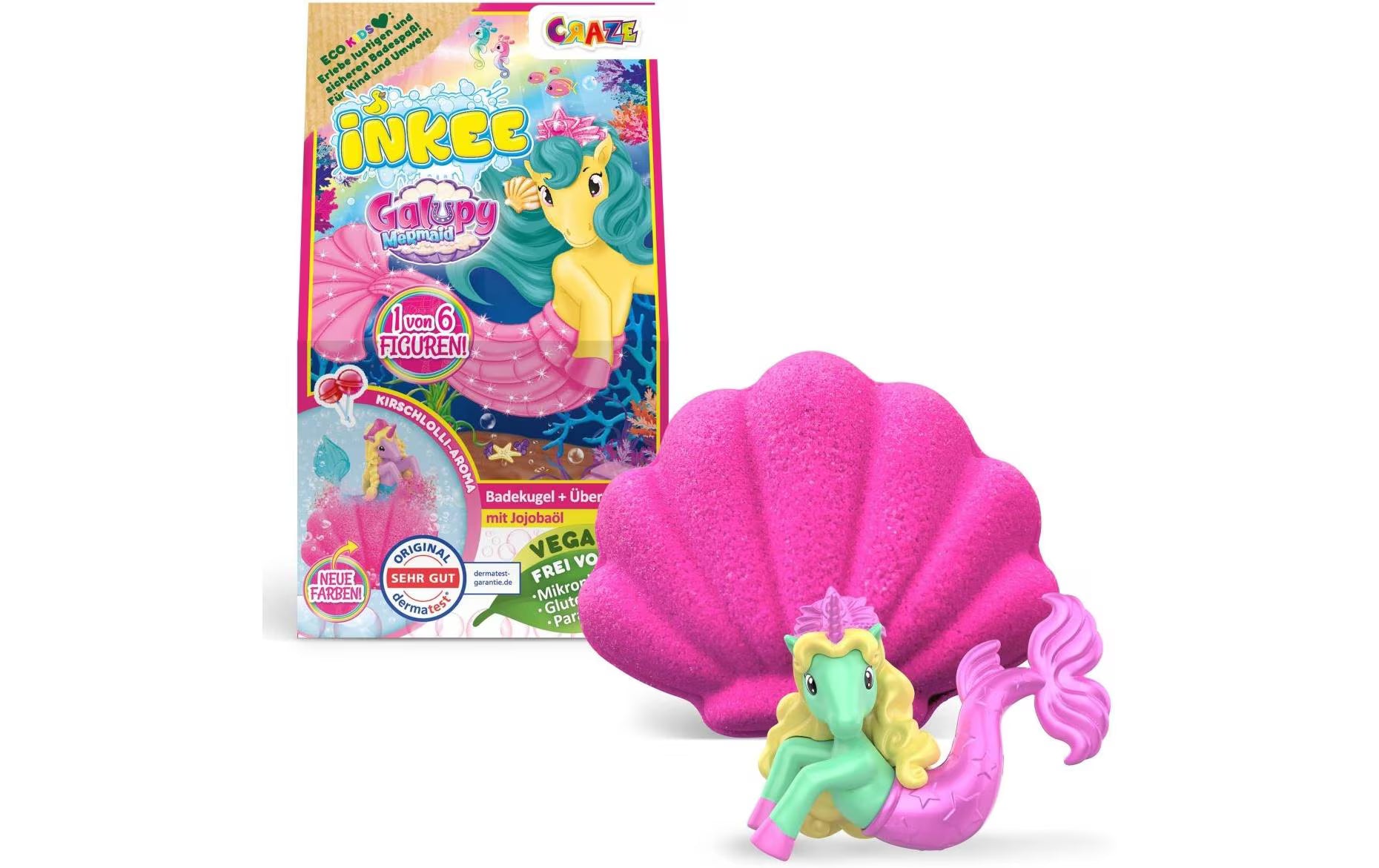 CRAZE Inkee Badebombe Galupy Mermaid Box