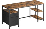 Vasagle Bürotisch braun-schwarz