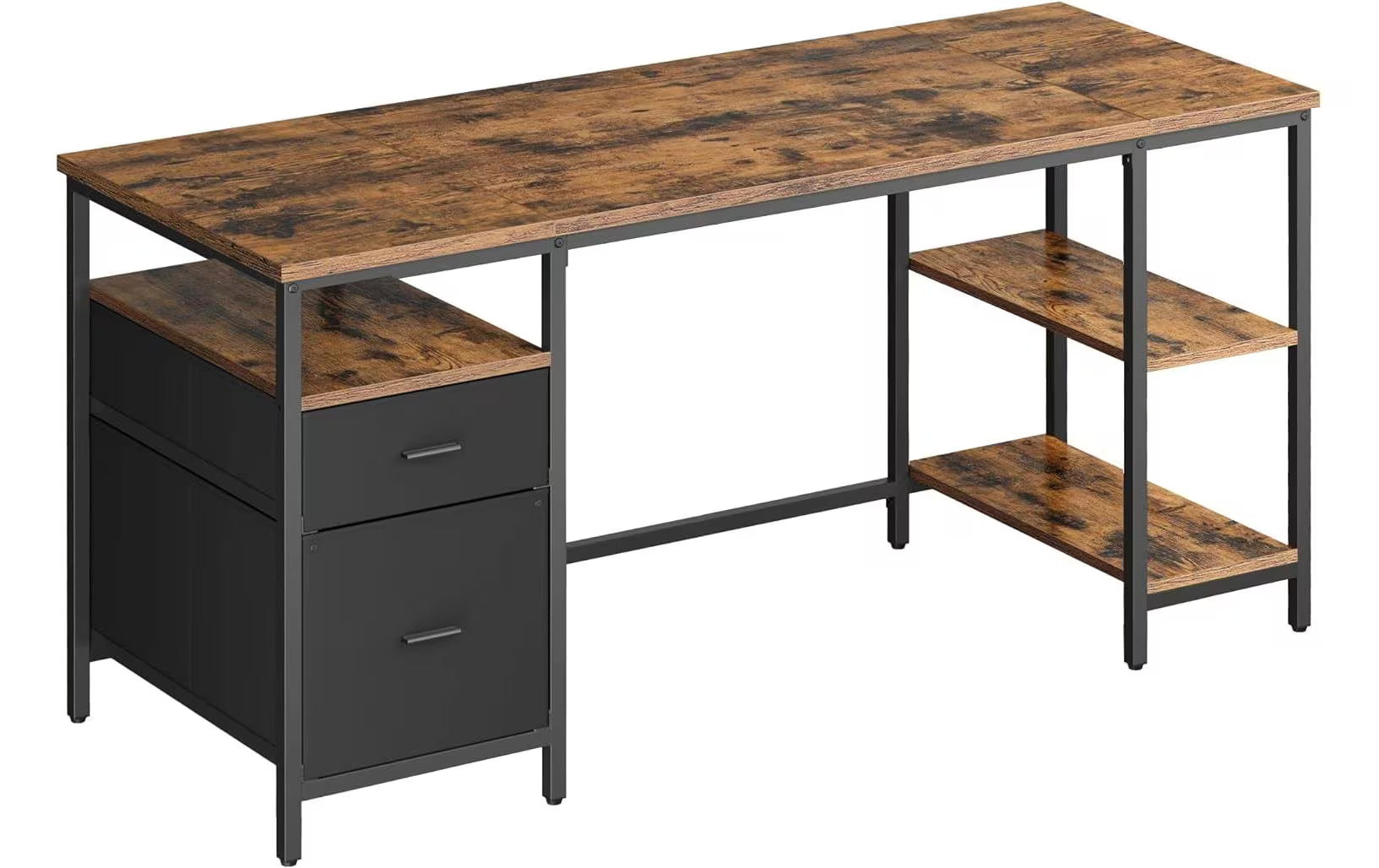 Vasagle Bürotisch braun-schwarz
