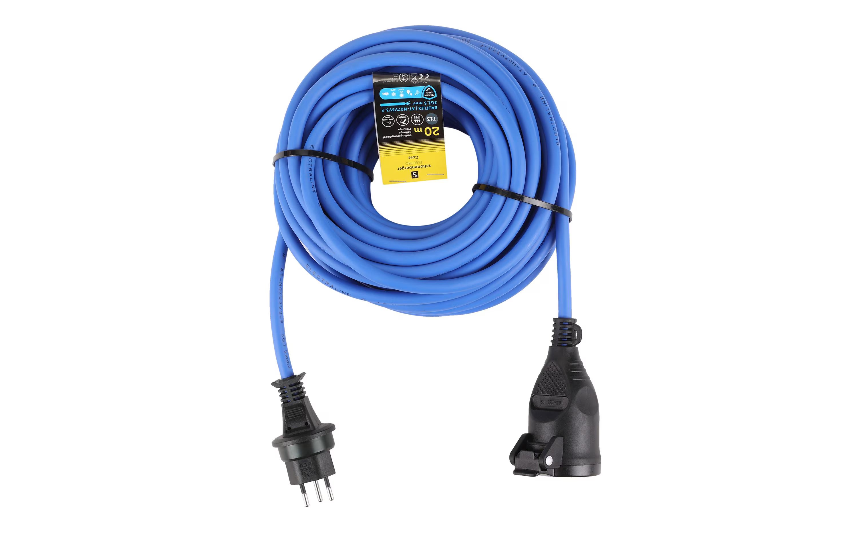 Verlängerungskabel T13 IP55 20m BAUFLEX