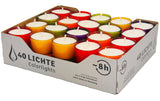 WenzelTeelichter bunteHülle,40Stk