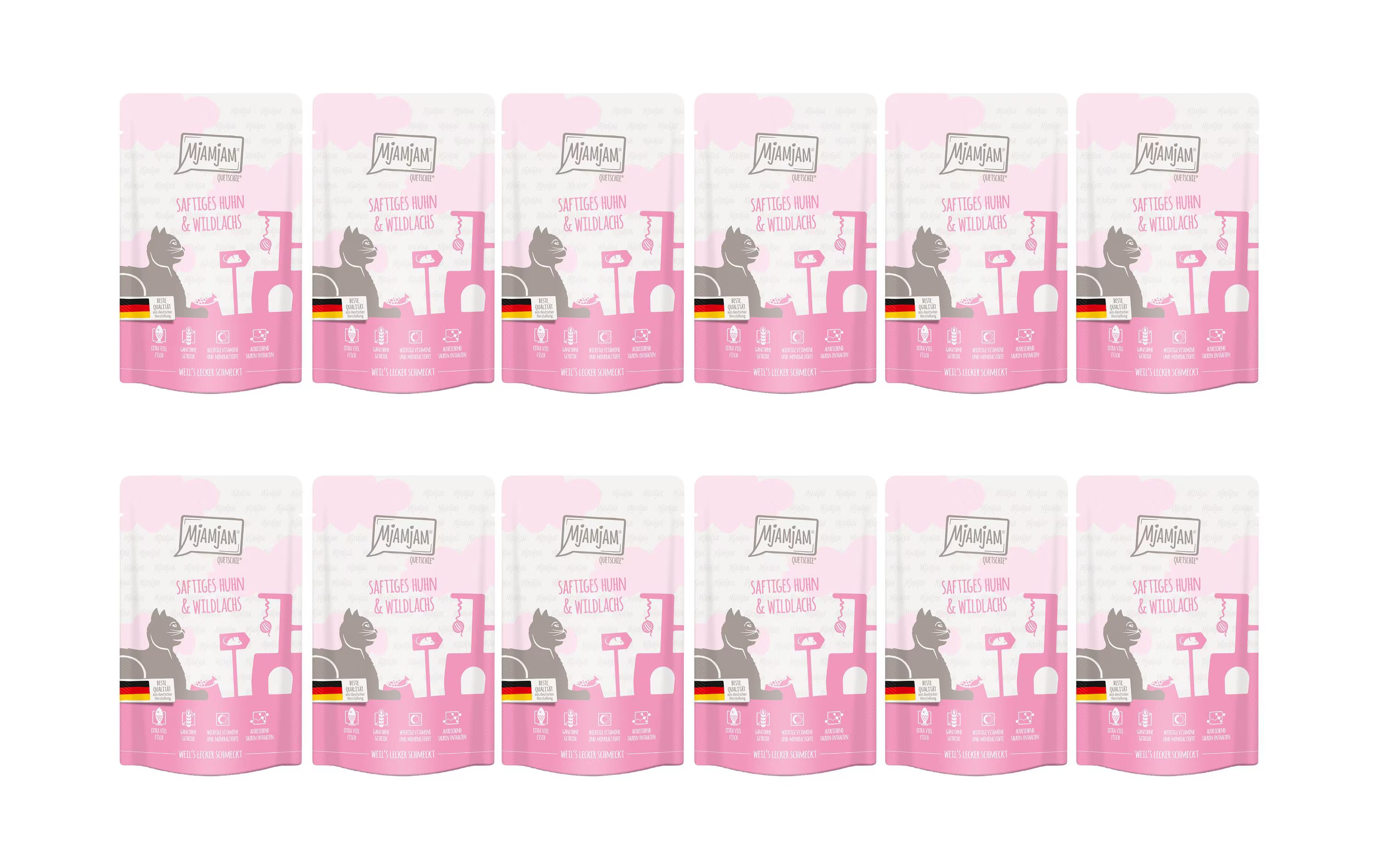 Mjamjam Cat Quetschie leckere Mahlzeit KIT