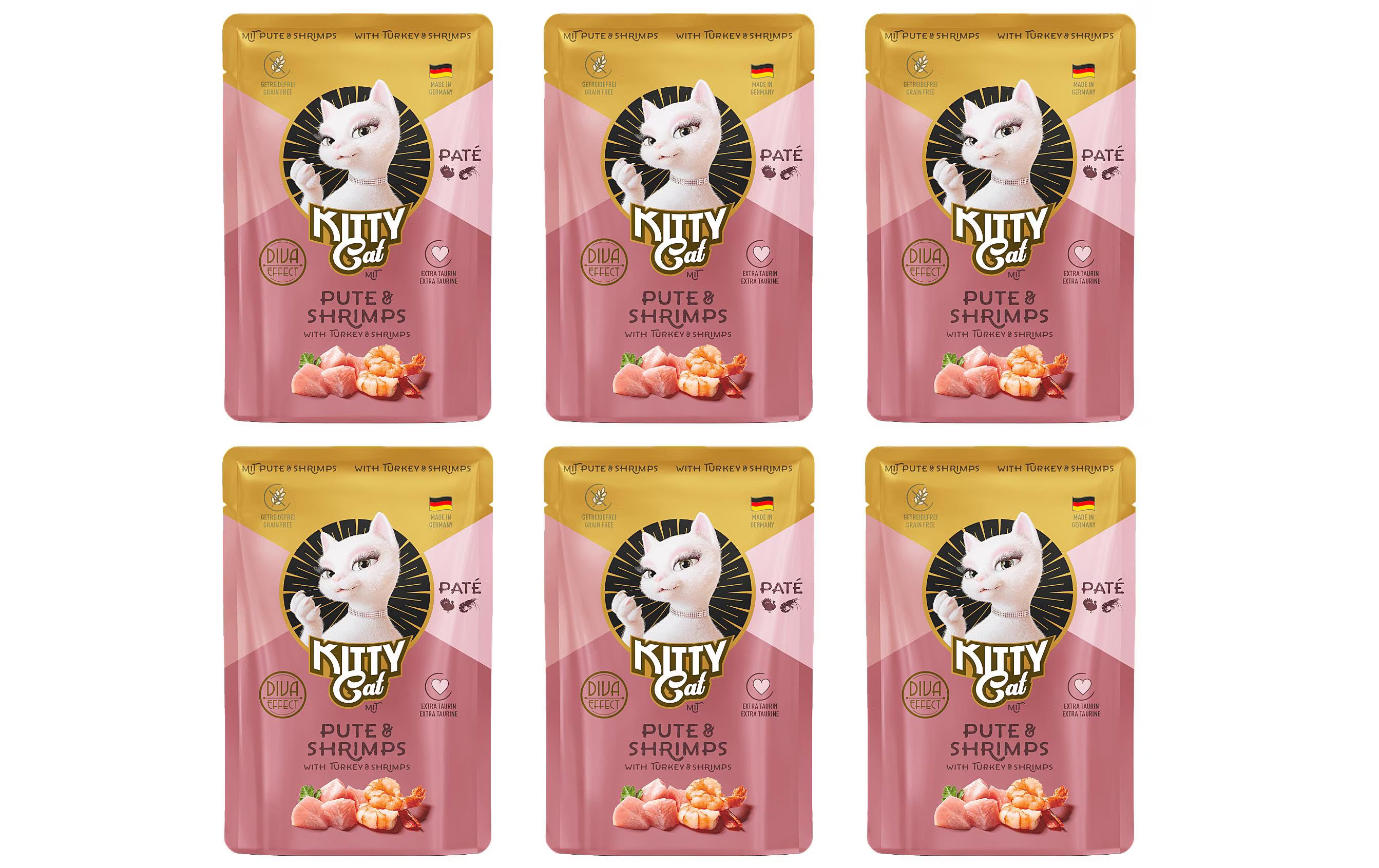 KittyCat Paté Pouch Pute, Shrimps KIT