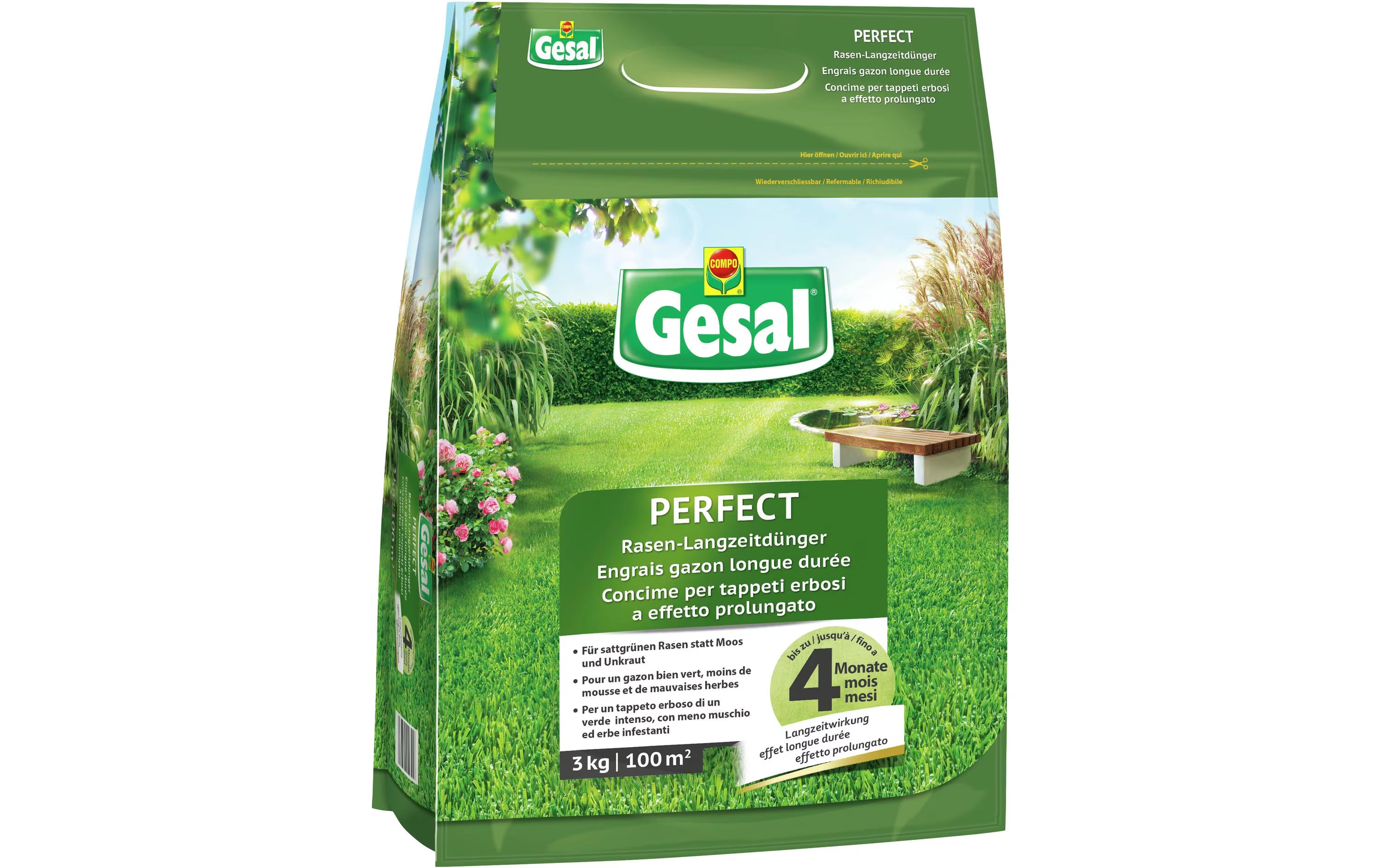 Rasen-Langzeitdünger PERFECT 3 kg