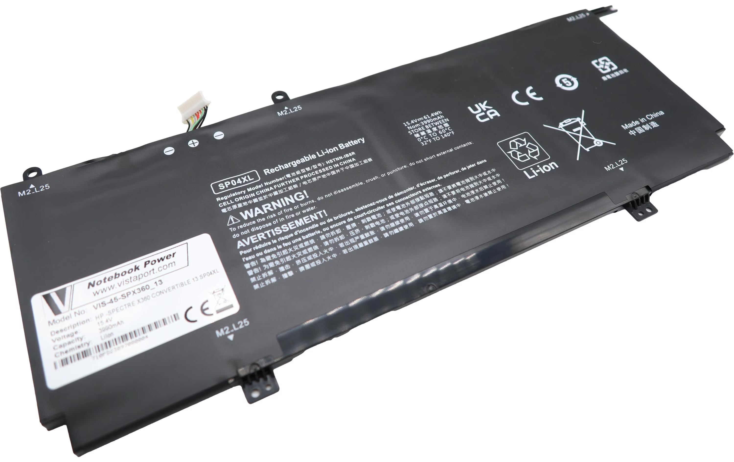 Vistaport Notebook Batteries für HP