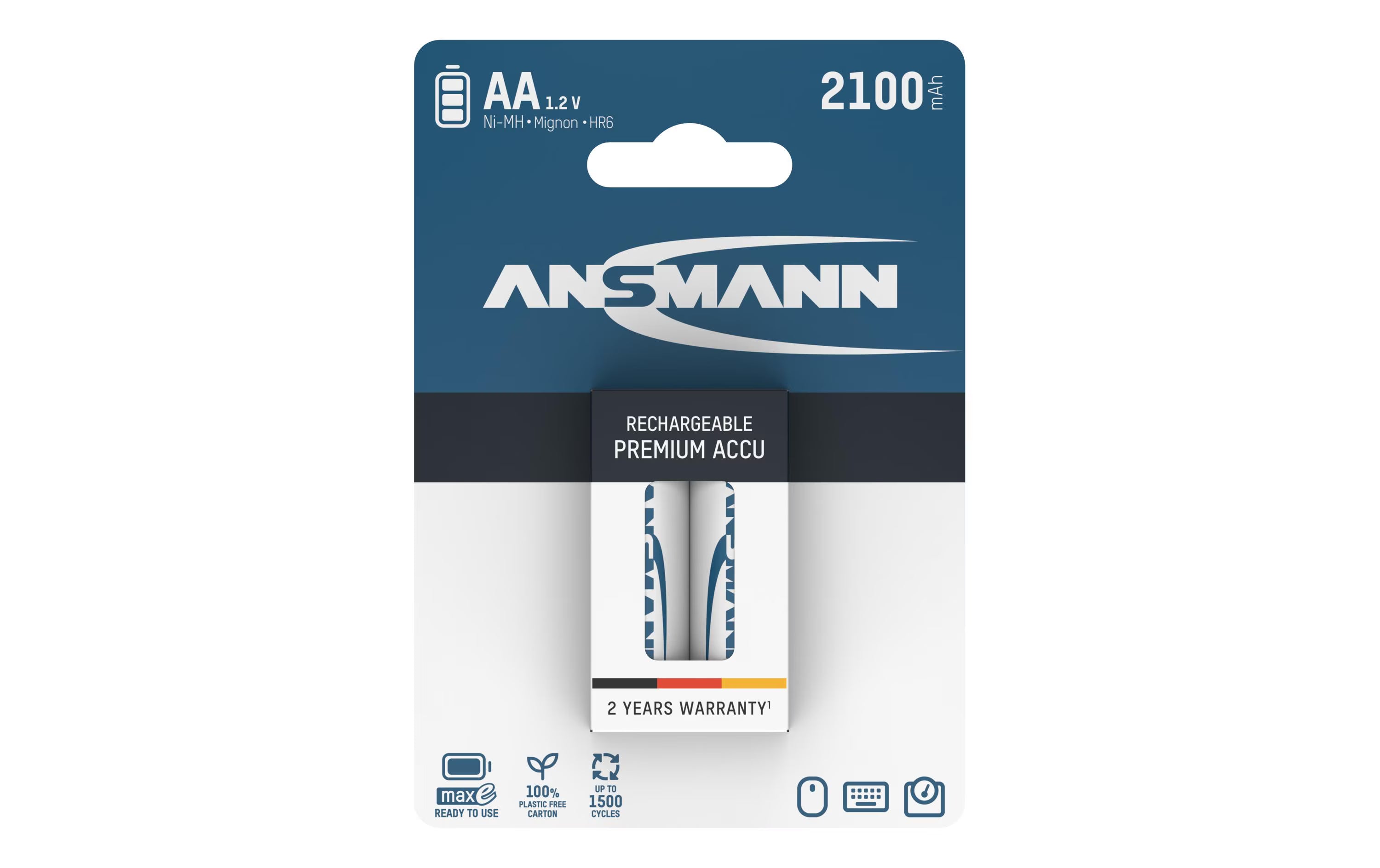 Ansmann Akku AA NIMH 2100 2er