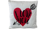Dameco Kisen gefüllt I love you, 30x30 cm
