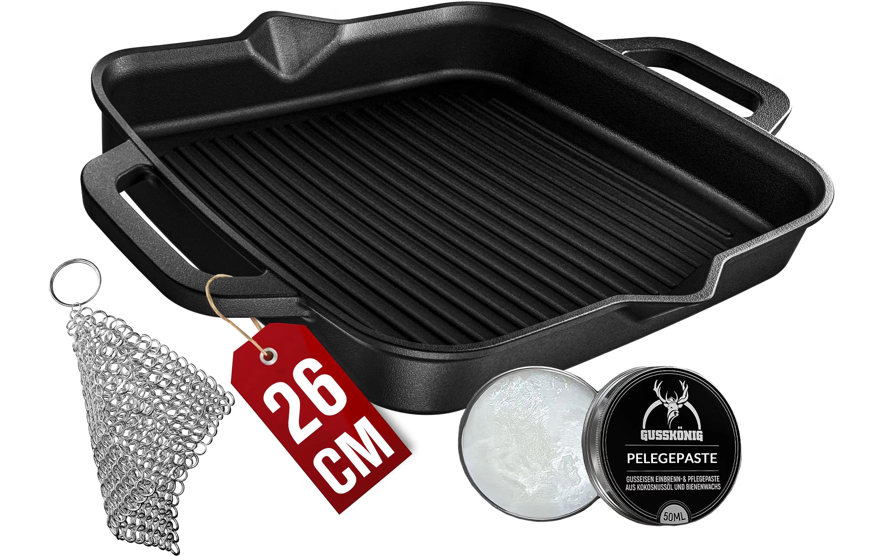 Eingebrannte Grillpfanne 26cm