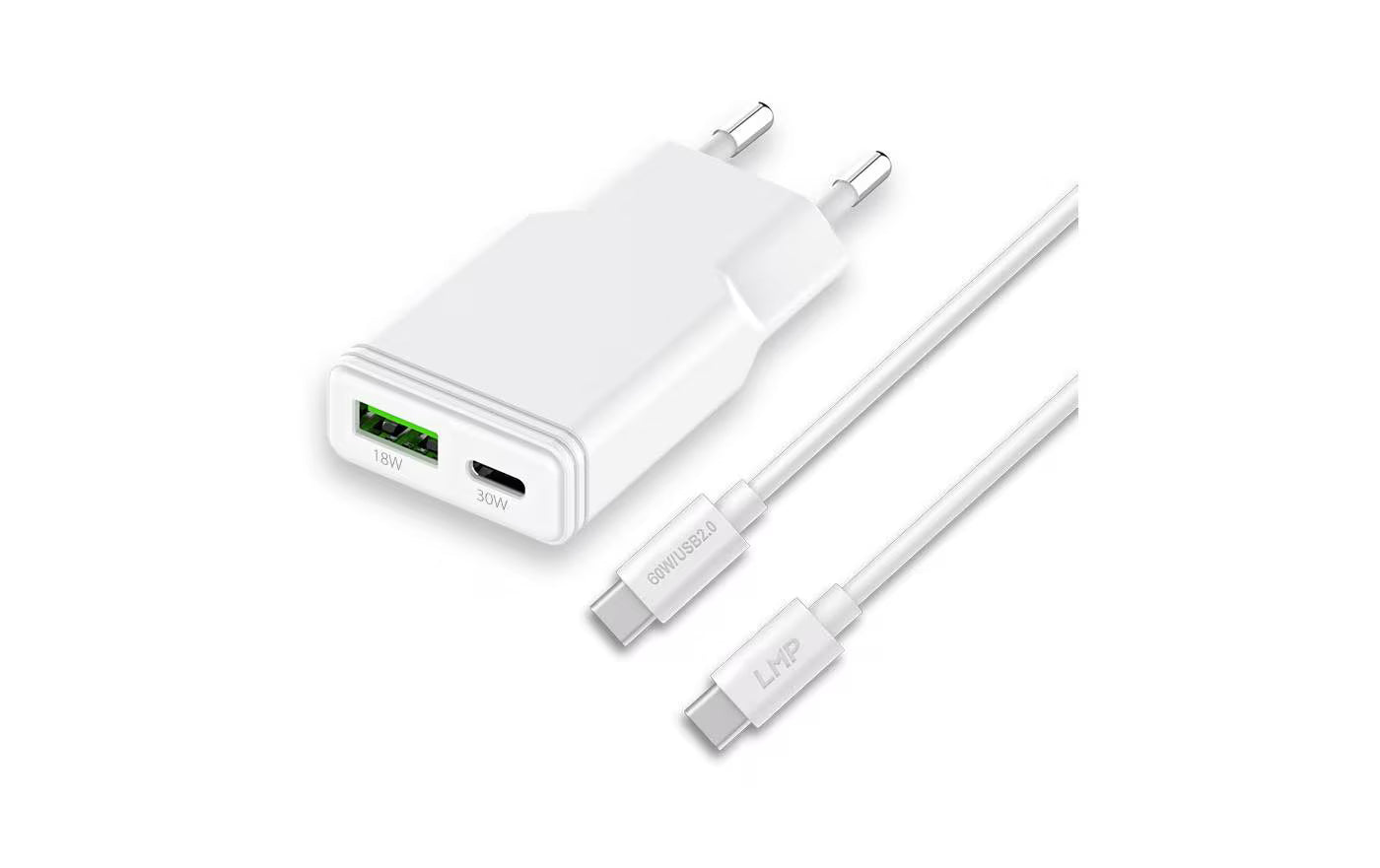 LMP 30W USB A/C Dual PA Ultra Slim, Kabel