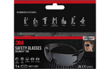 SecureFit Schutzbrille 200, graues Glas