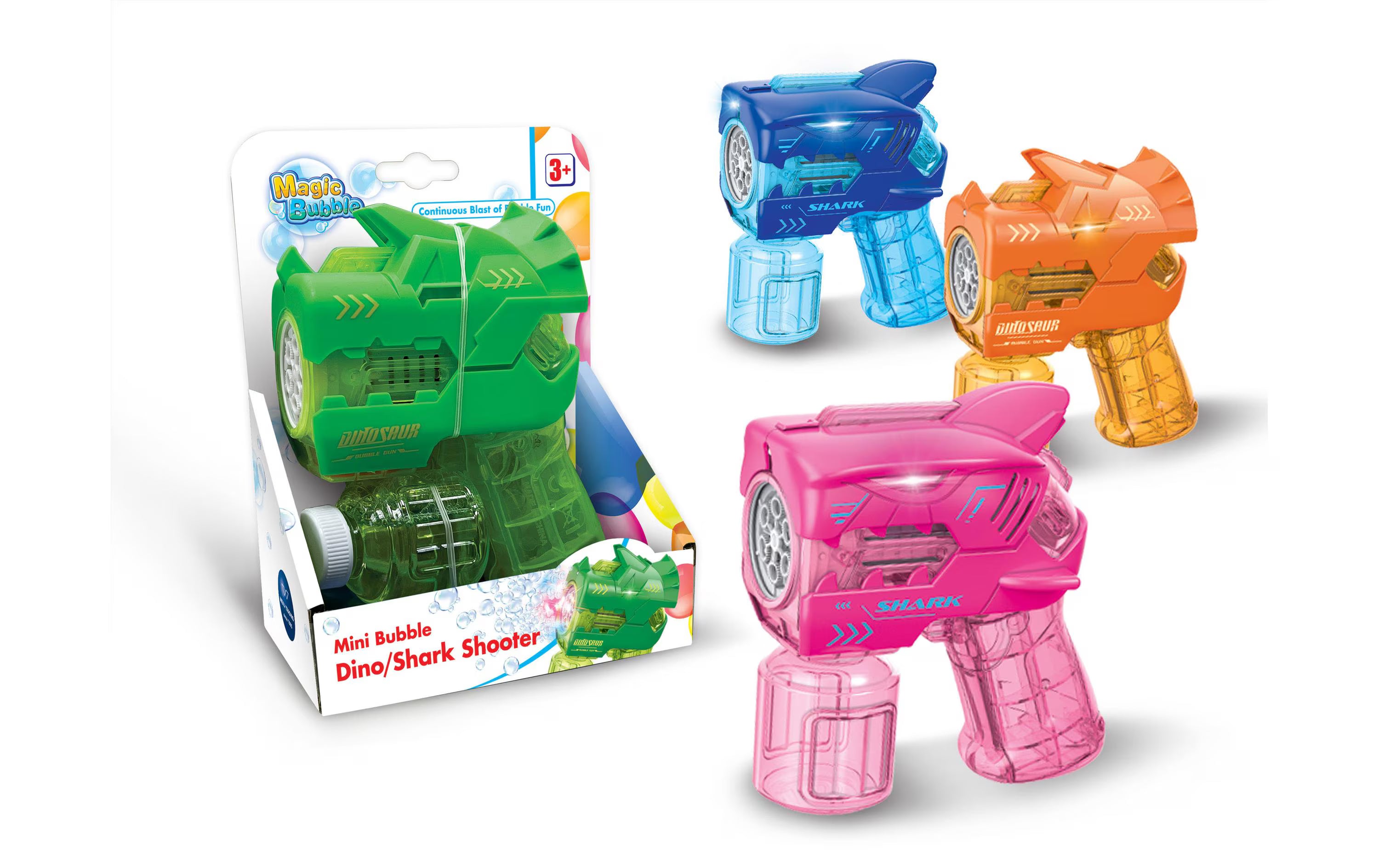 Magic Bubble Mini Dino/Shark Shooter