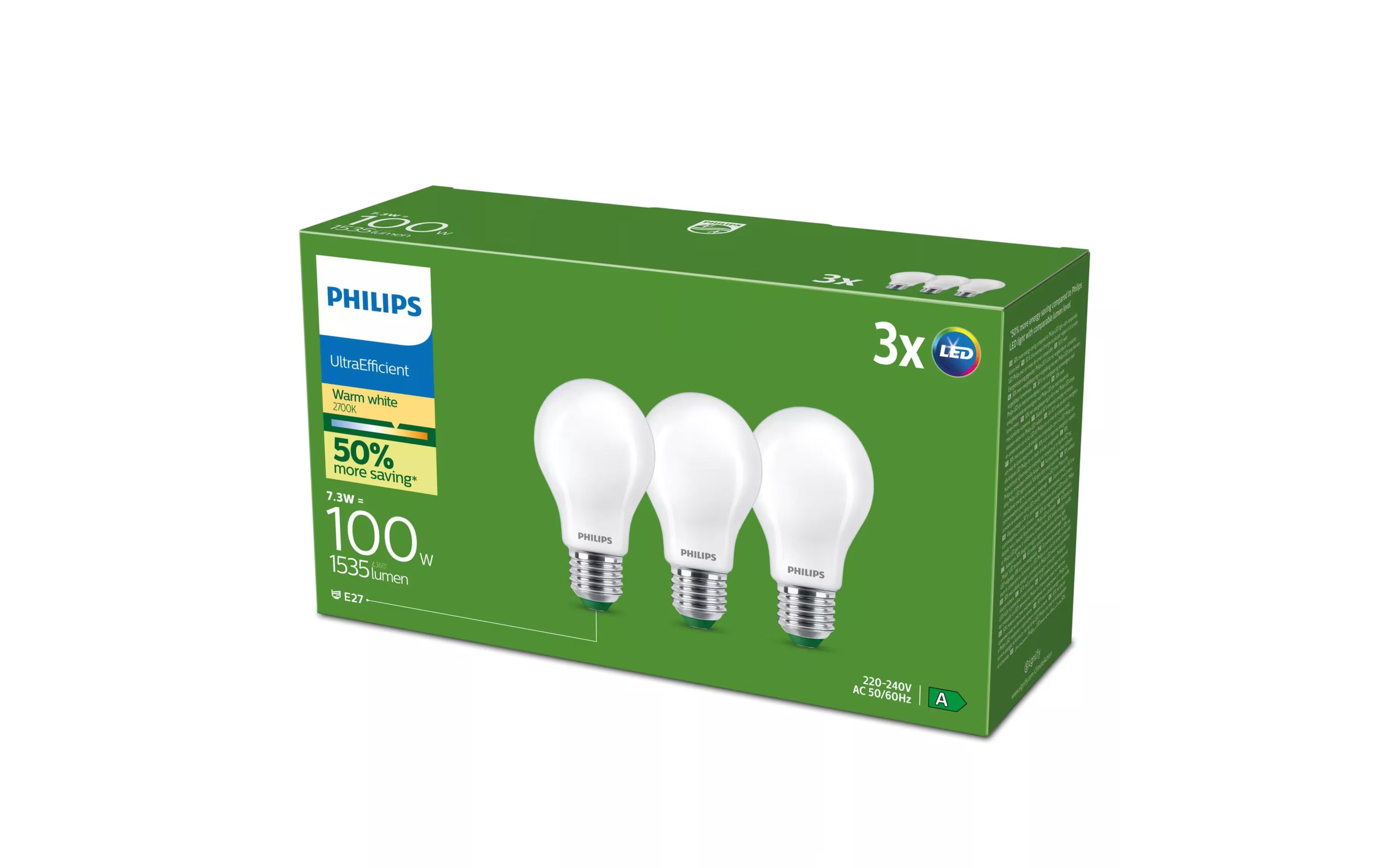 Philips LED CLA 3-er Pack
