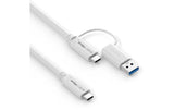 Purelink USB-Kabel C-C, 1.0m, USB-A Aufsatz