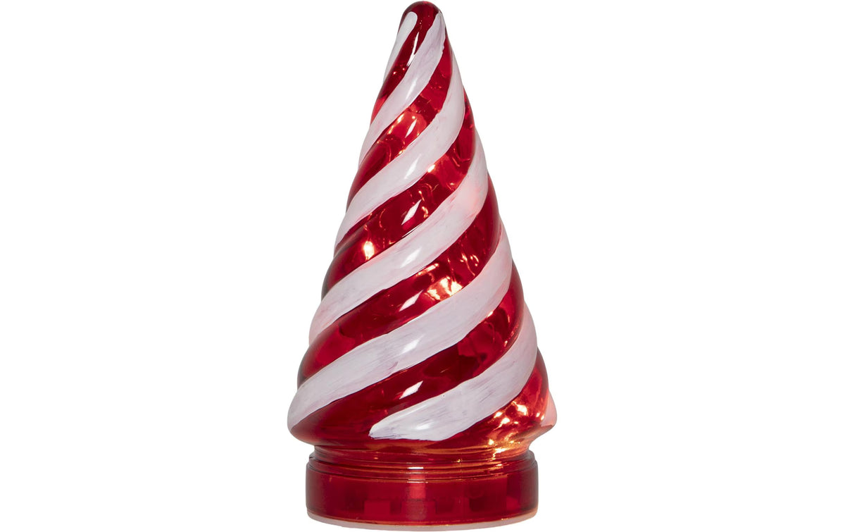 Glas Candy Tree Indoor, Rot, 15.00cm Höhe