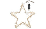 Silhouette Bonfire Stern Indoor weiss 37cm