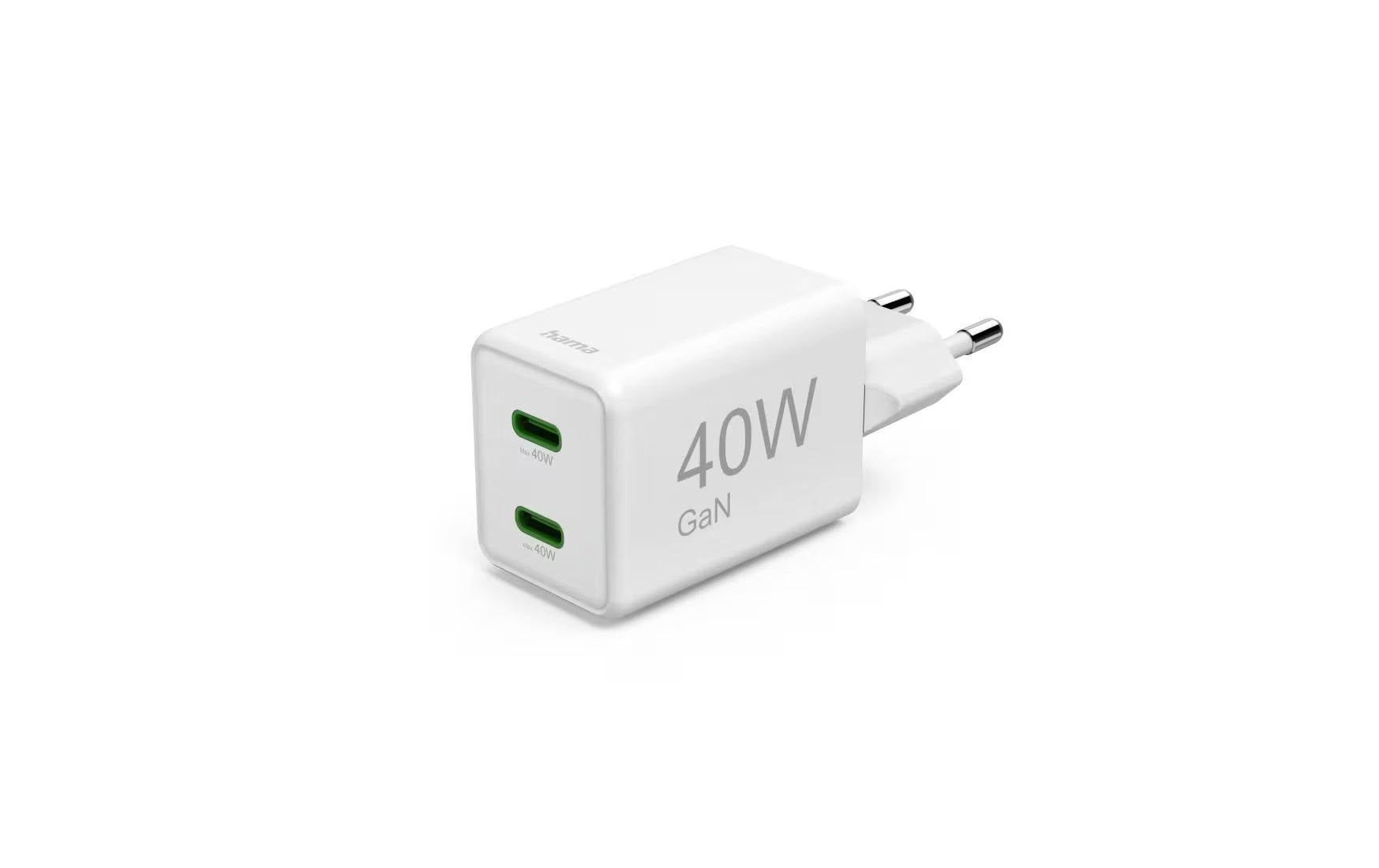 Hama Schnellladegerät, GaN, 2x USB-C