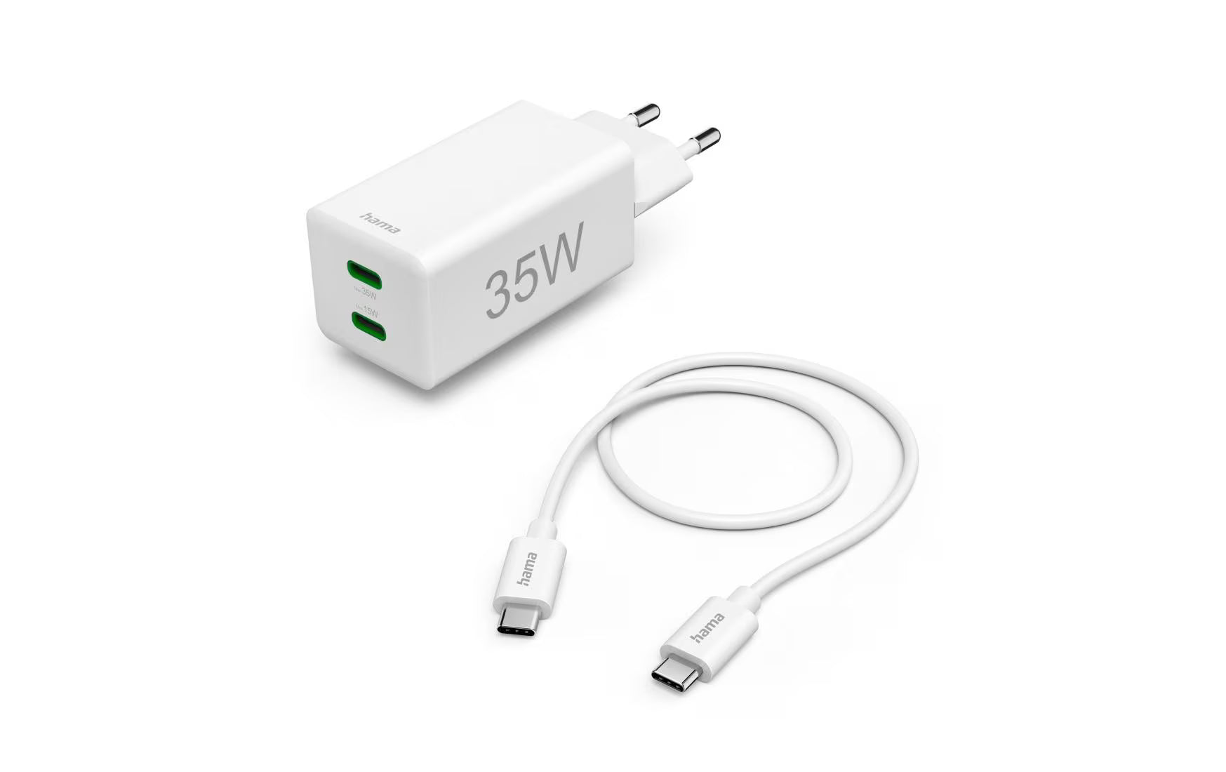 Hama Mini-Schnellladegerät + Kabel