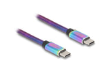 Delock USB-Kabel C-C, 60W, 2.0m, Metall