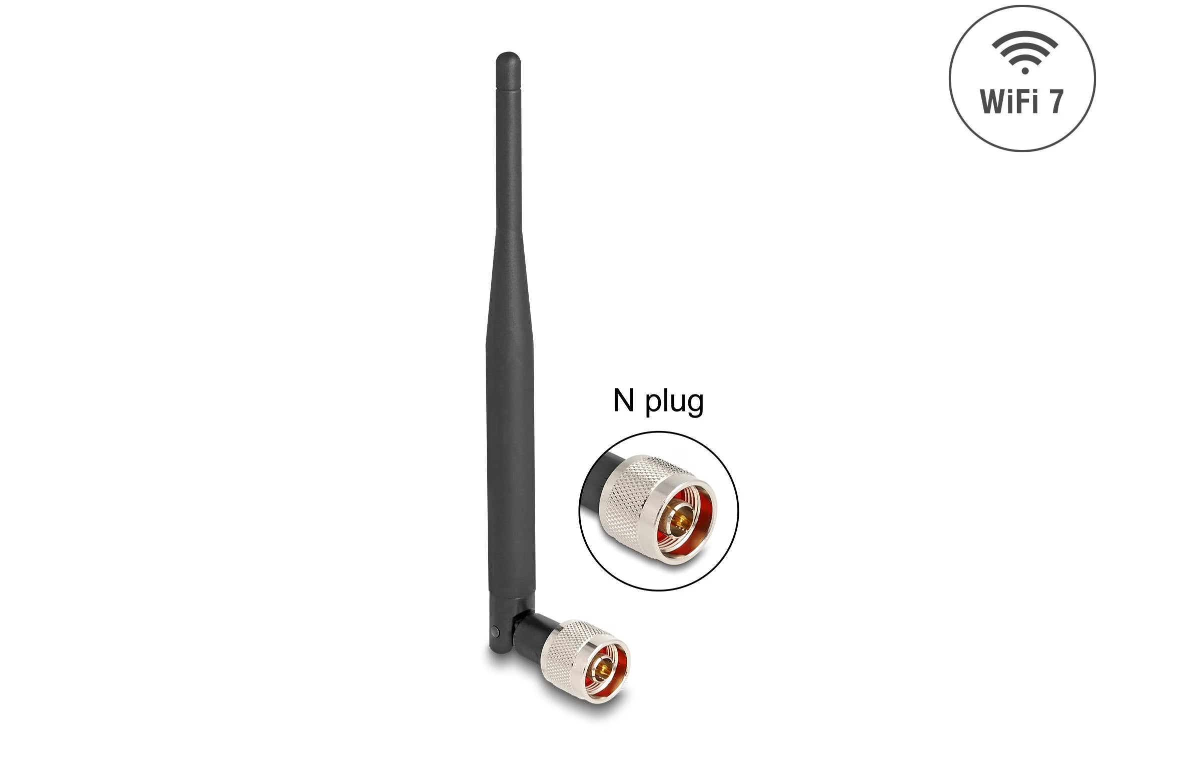 Delock WiFi 7 Antenne N St 2 - 3 dBi