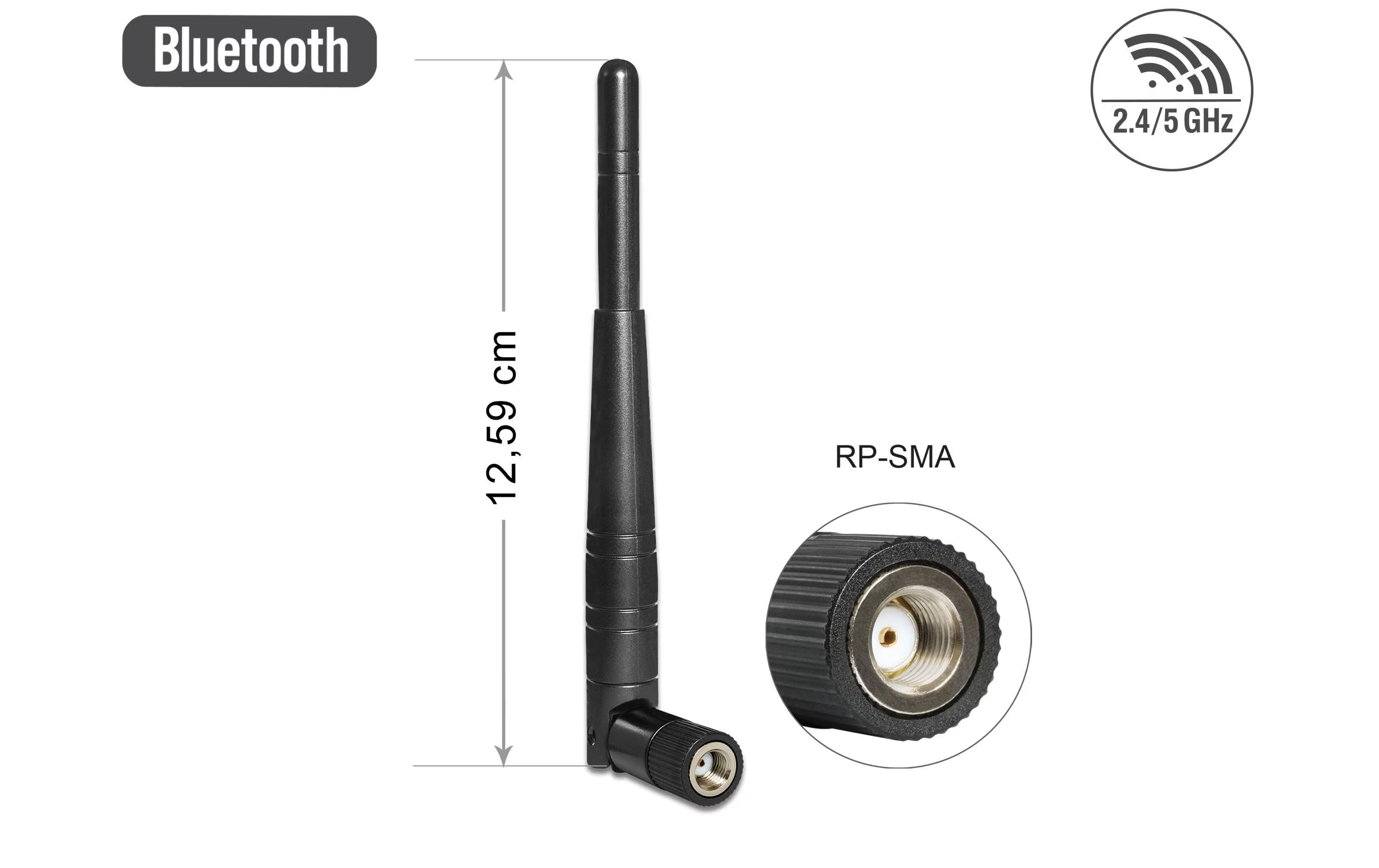 Delock WLAN 802.11 ac Antenne RP-SMA St