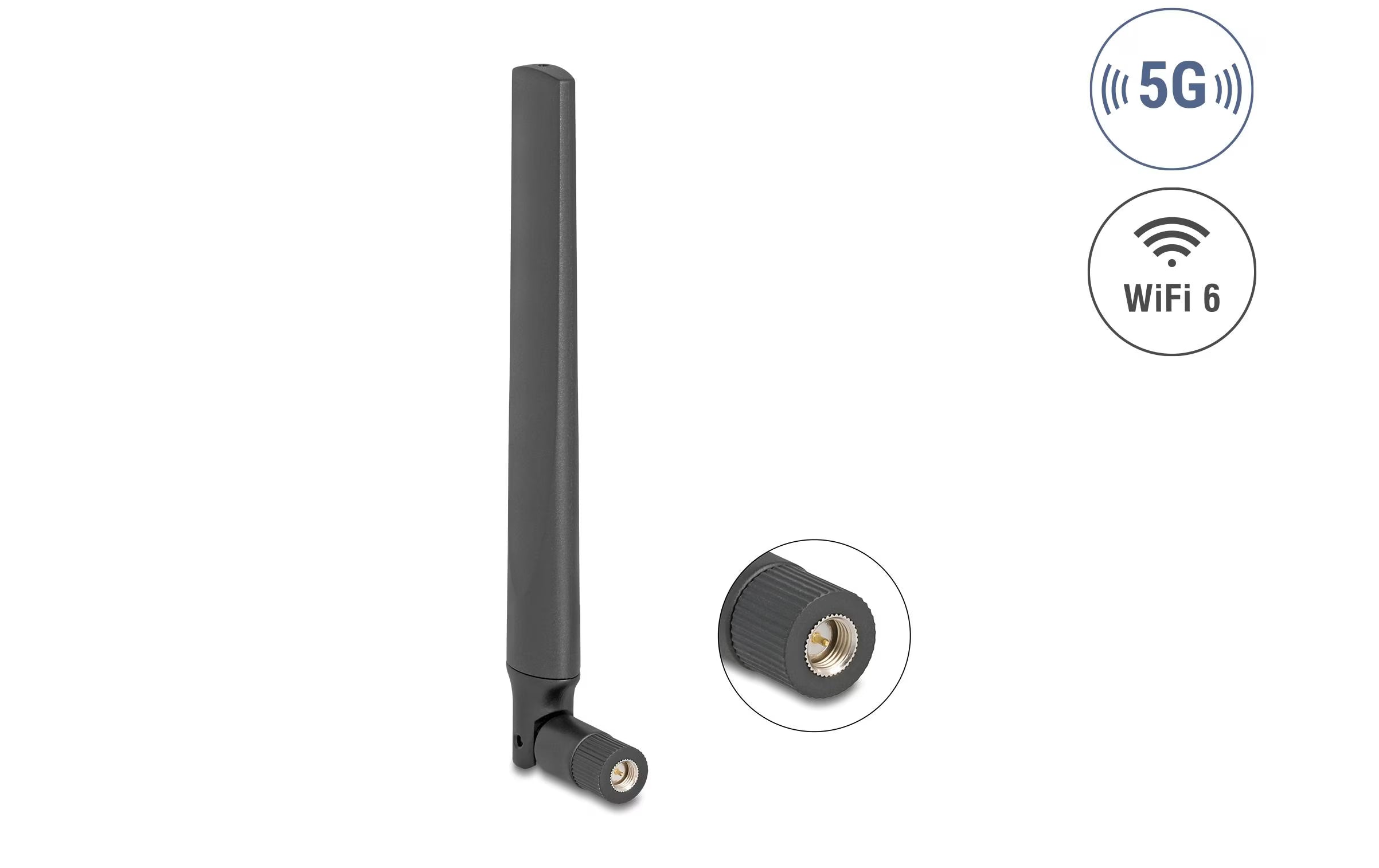 Delock 5G LTE GNSS WiFi 6 Antenne SMA St
