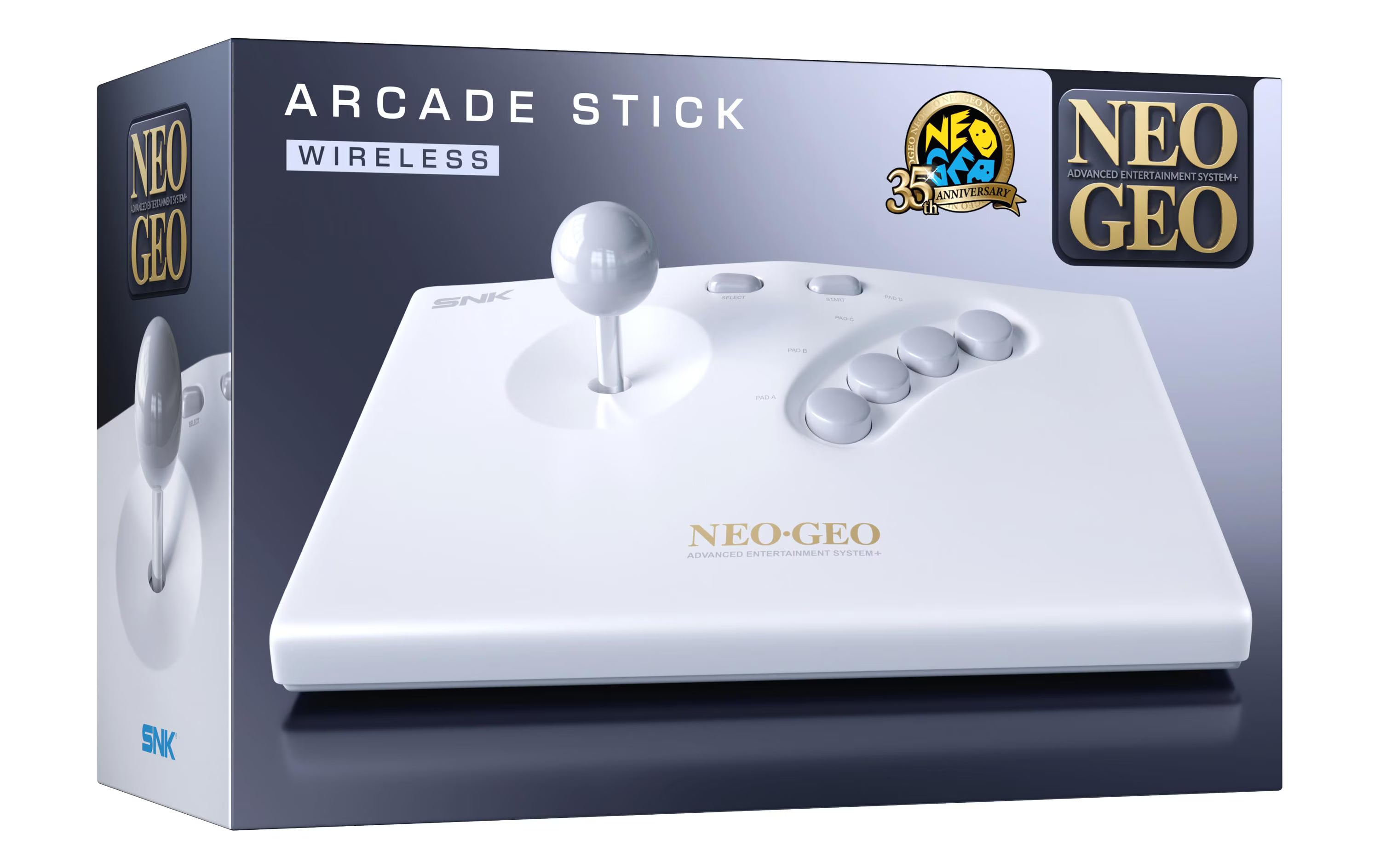 NEO GEO AES+ Arcade Stick White