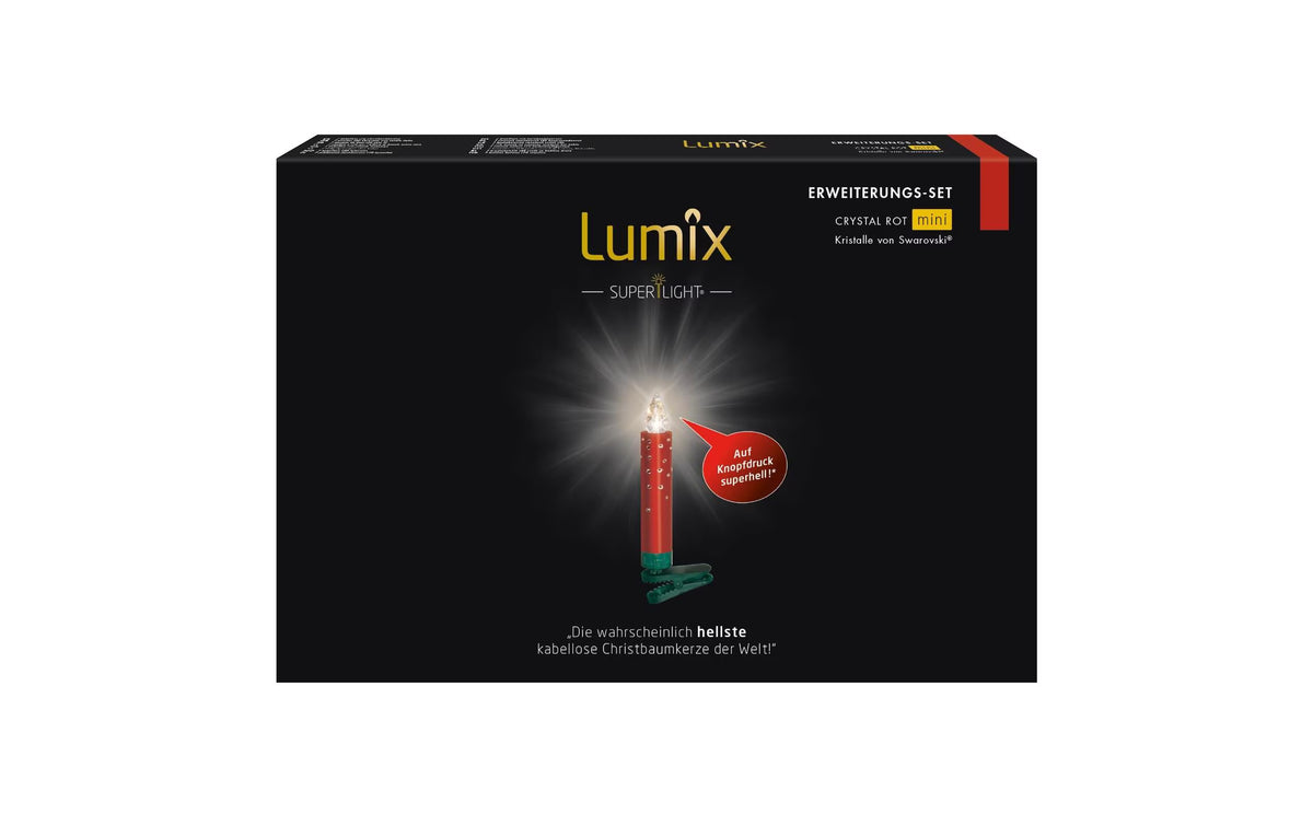 LUMIX LED Baumkerze Superlight Crystal