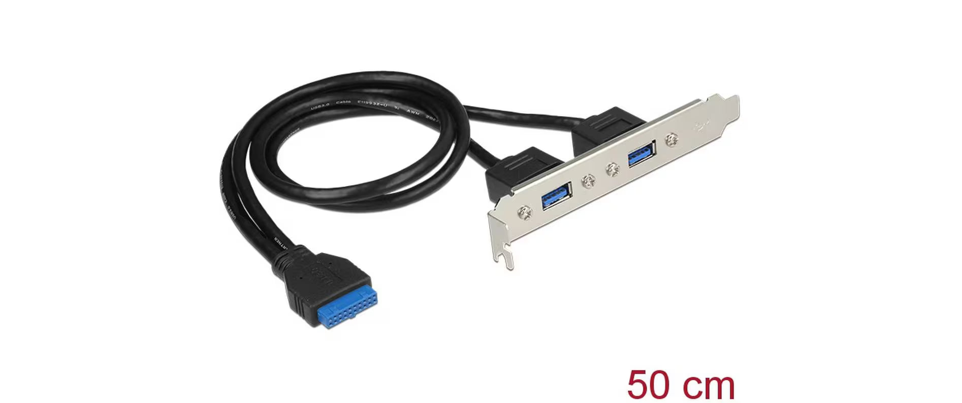 Delock Slotblech 1x19Pin 2xUSB-A