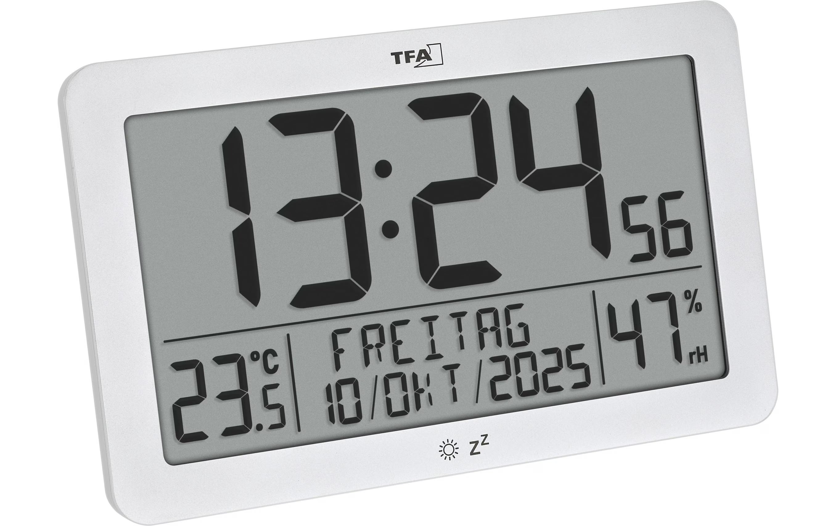 TFA Digitale Funkuhr mit Raumklima