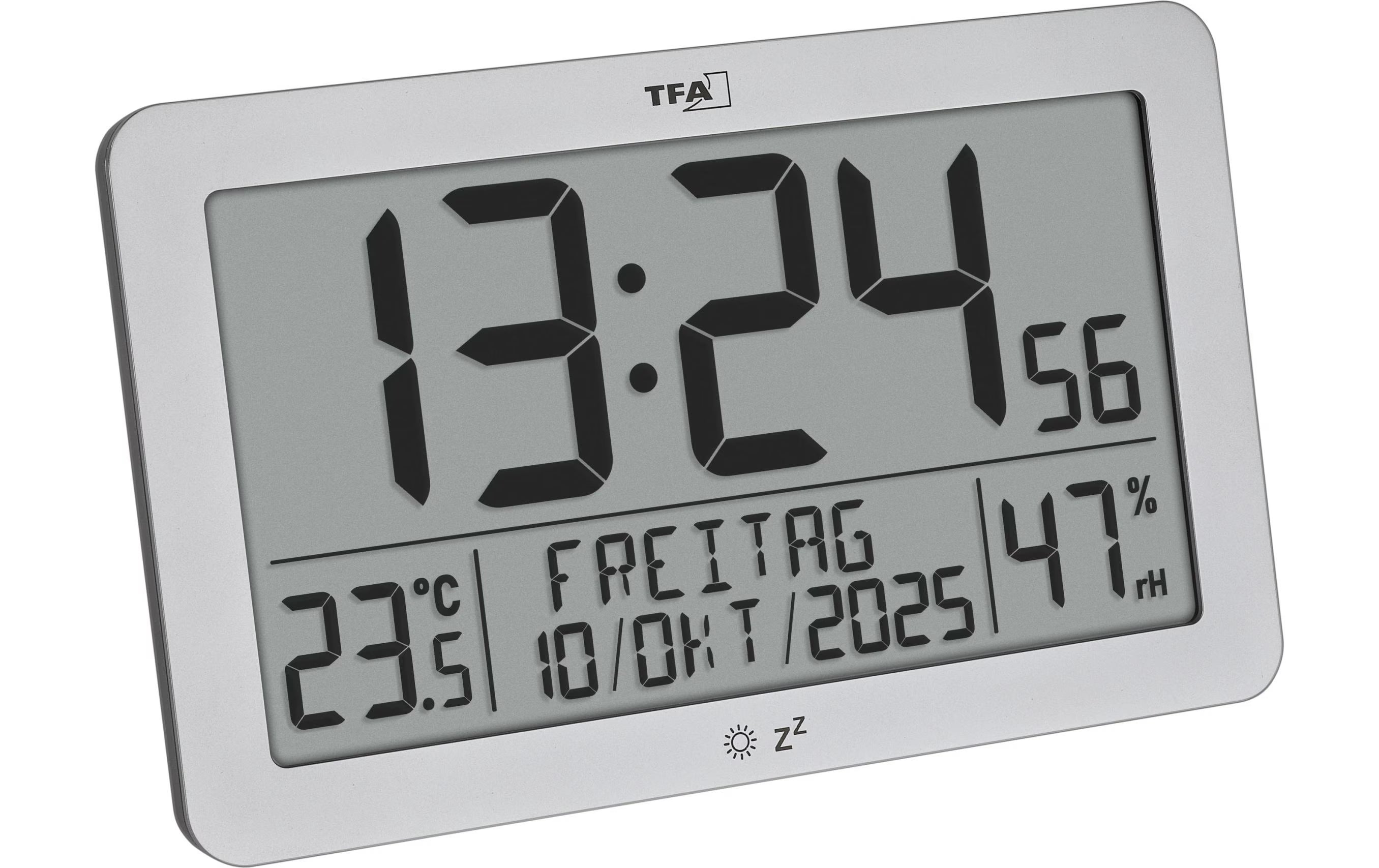 TFA Digitale Funkuhr mit Raumklima