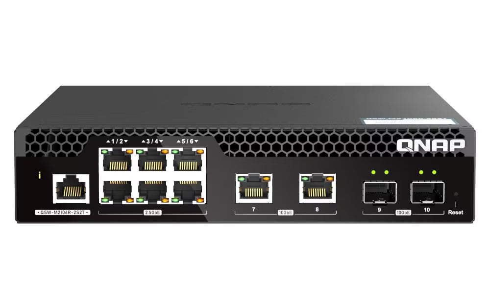 QNAP QSW-M2106R-2S2T, Web Managed Switch