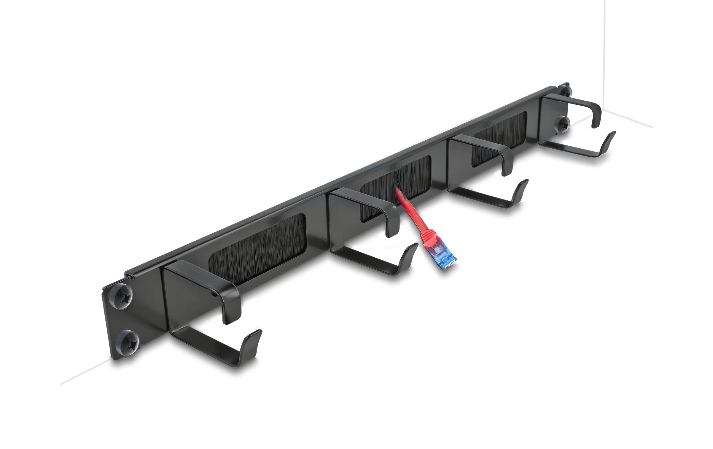 Delock, Kabel Bürstenleiste 66489, Schwarz