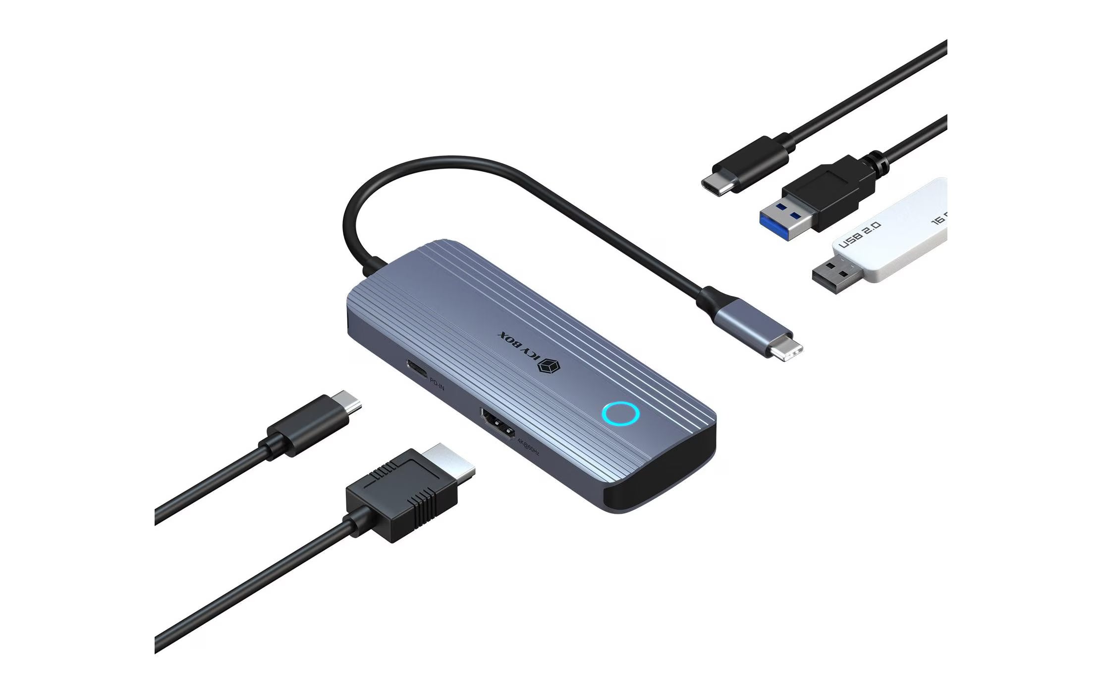 ICY BOX IB-DK4081-SO-LCD Dockingstation