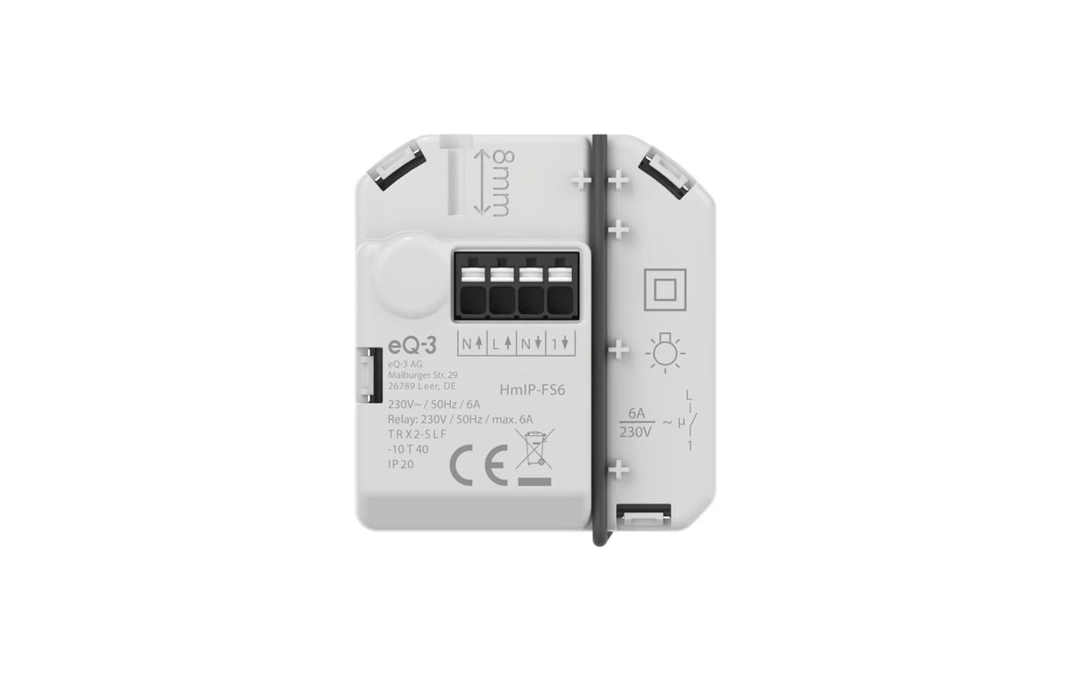 Homematic IP Schaltaktor (6 A) - Unterputz