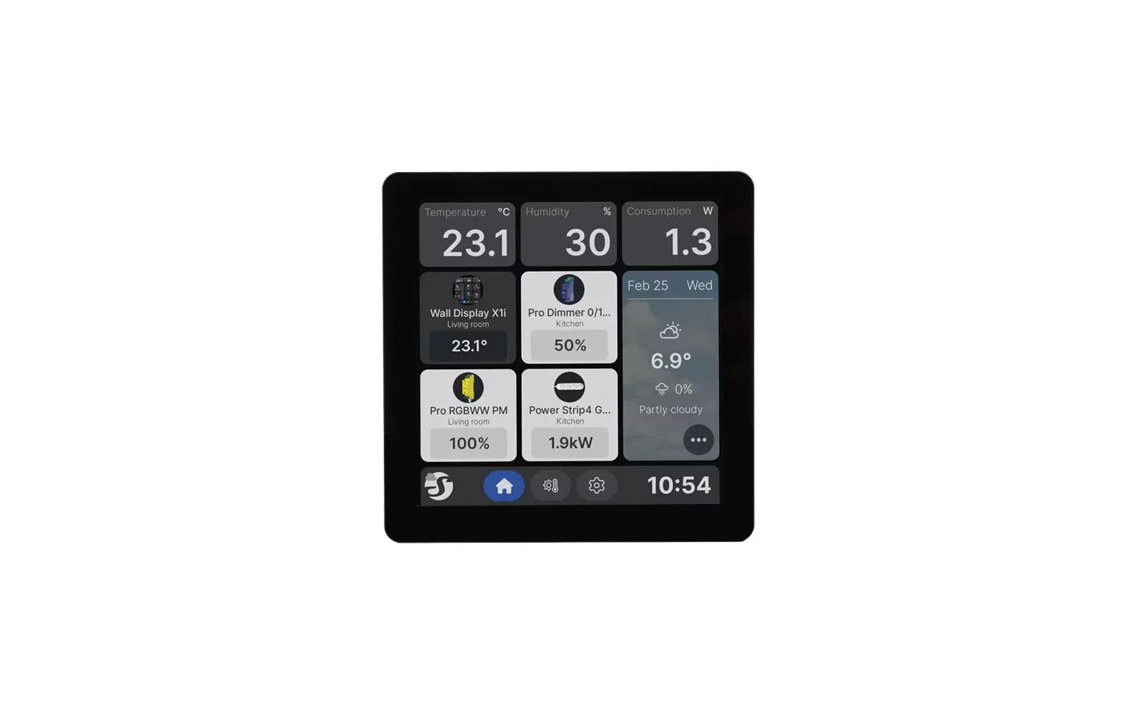 Shelly Wall Display X1i Black