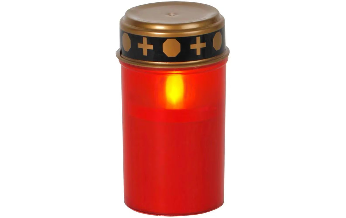 Dameco Grabkerze LED, Rot
