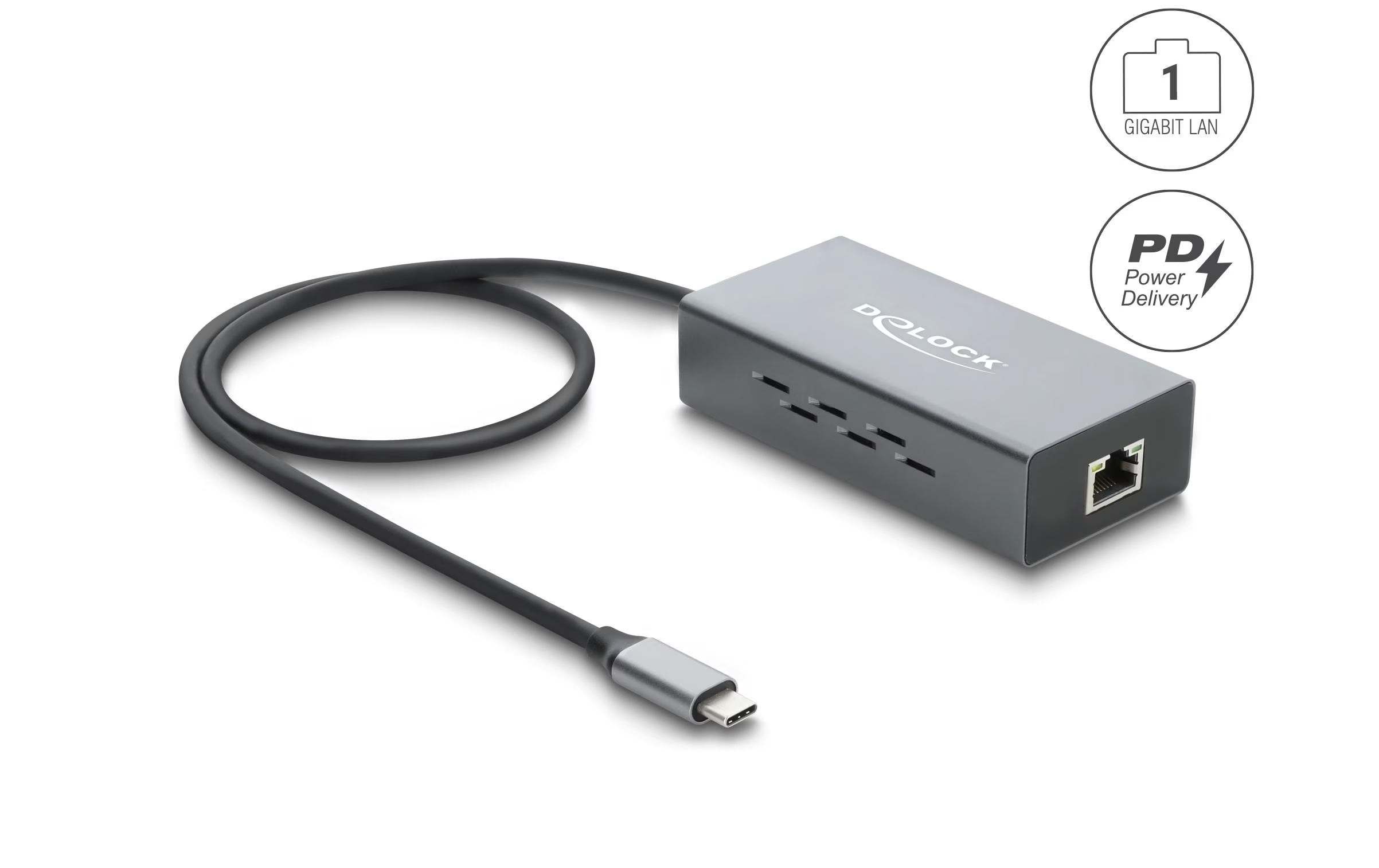 Delock USB Type-C Netzwerk Adapter