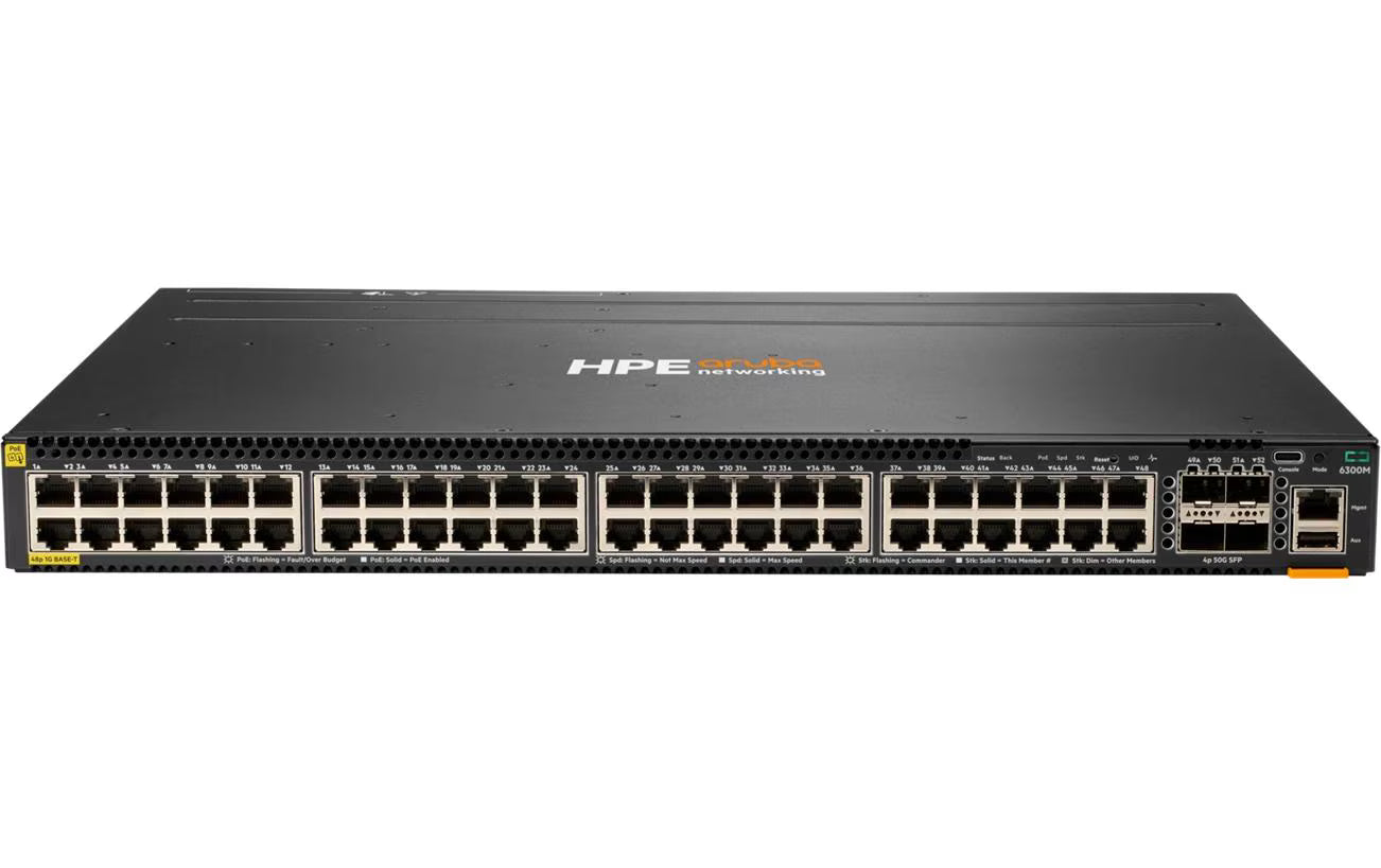 HPE Aruba JL661A CX 6300M 48P PoE