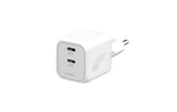 4SMARTS Ladegerät SiC Dual 45W 2C, Weiss