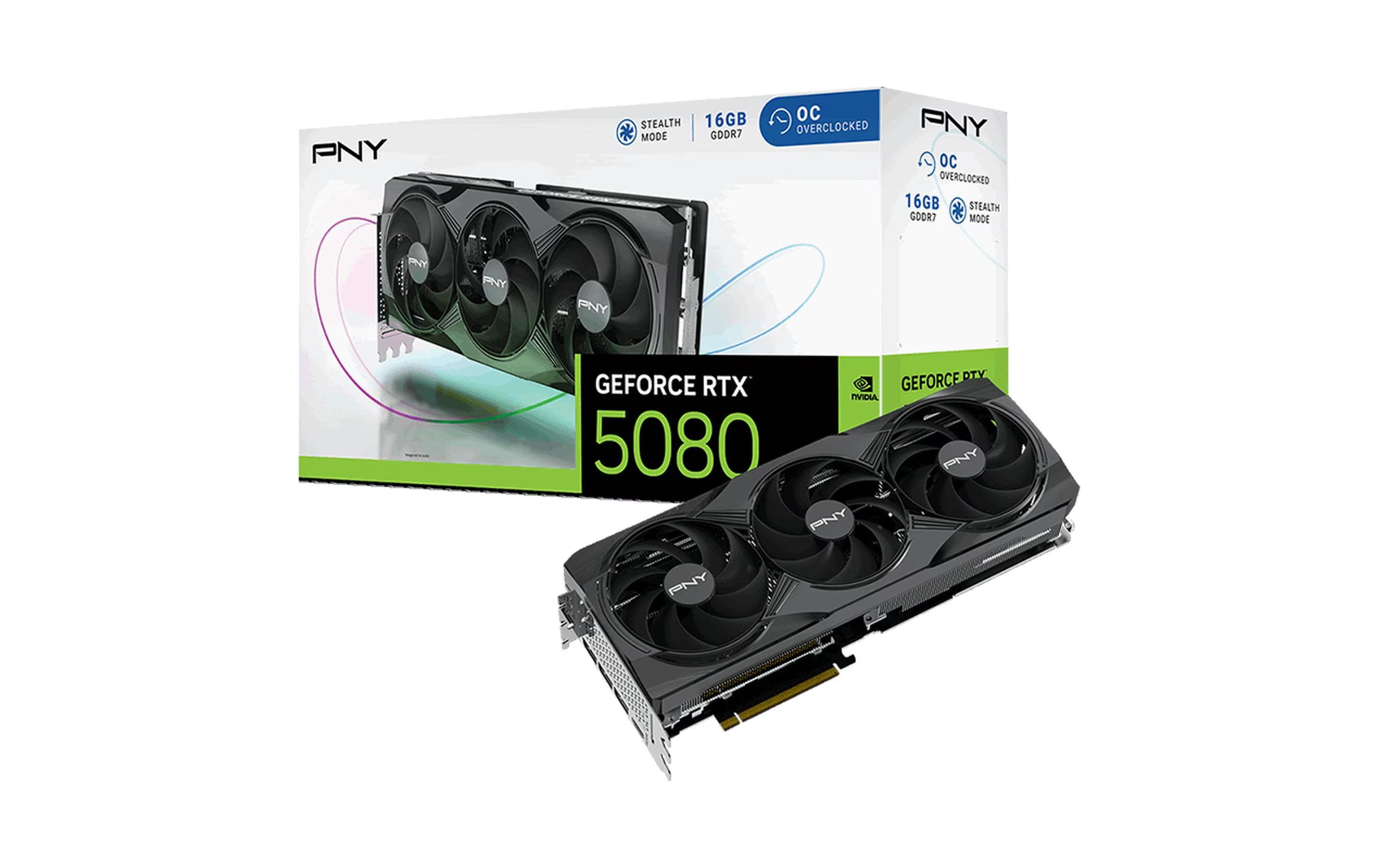 PNY OC TF RTX5080 16GB, GDDR7