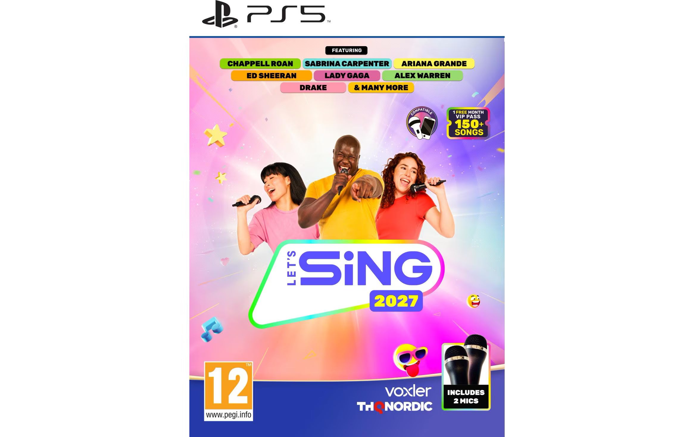 Let's Sing 2027 Int Version + 2 Mics, PS5