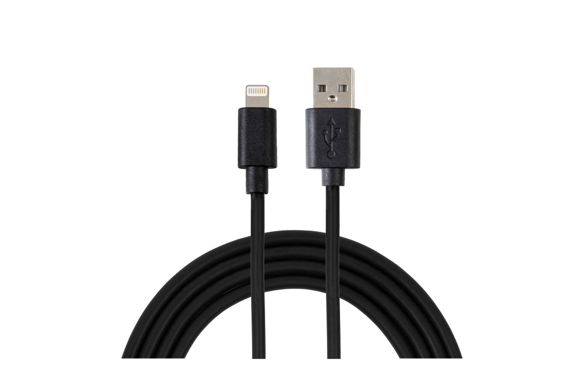 NIZE USB-Kabel A- L schwarz 0.5m