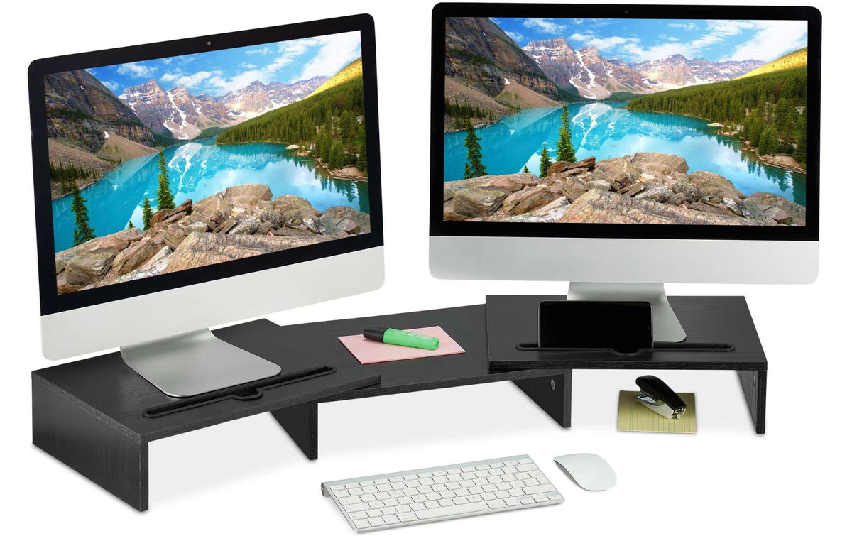 Relaxdays Monitorständer für 2 Monitore
