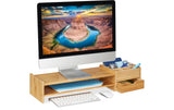 Relaxdays Monitorständer mit Stauraum