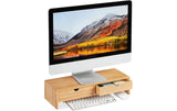 Relaxdays Monitorständer 2 Schubladen