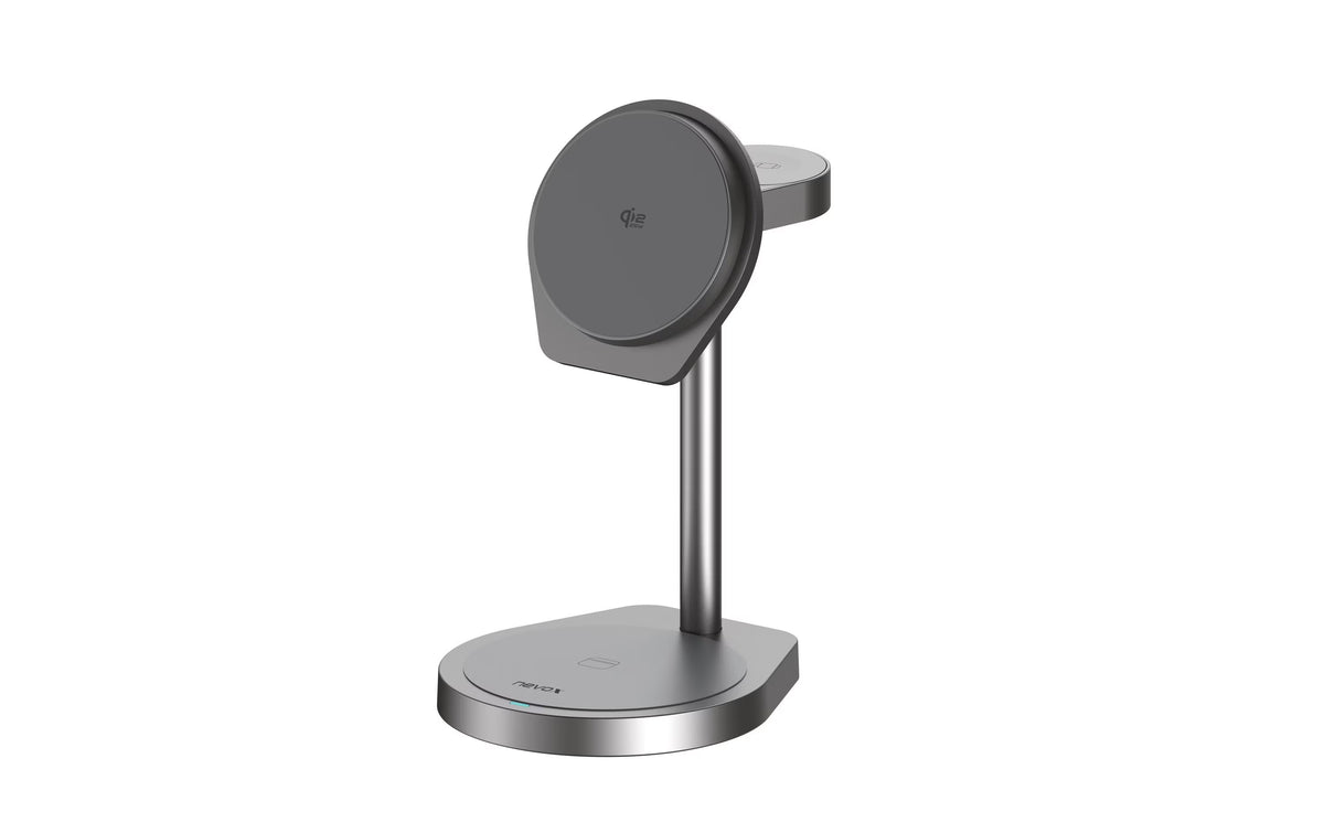 NEVOX 3-in-1 Qi2 Stand-Dockingstation